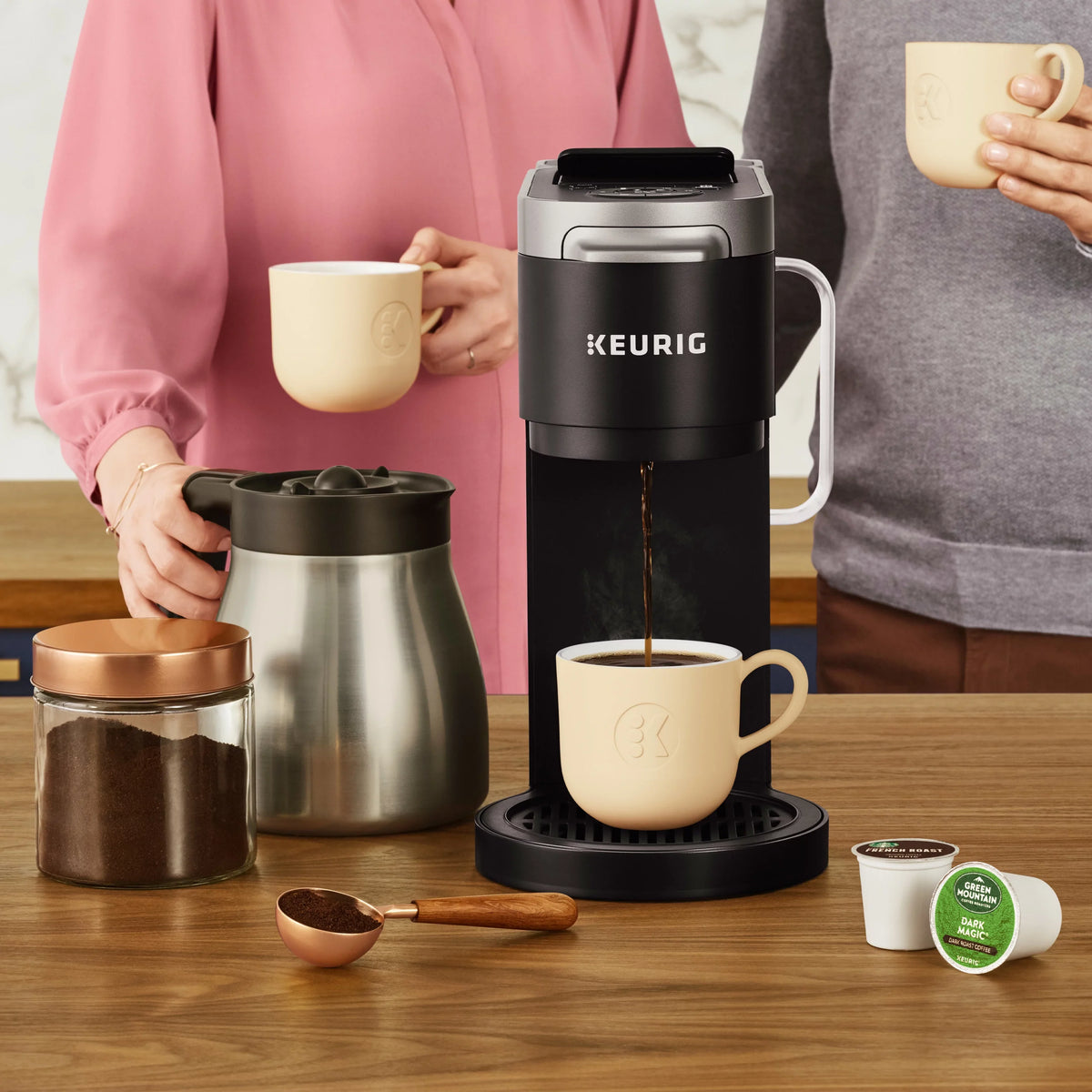 Stainless Carafe Keurig Coffee Maker Plus K-Duo Steel