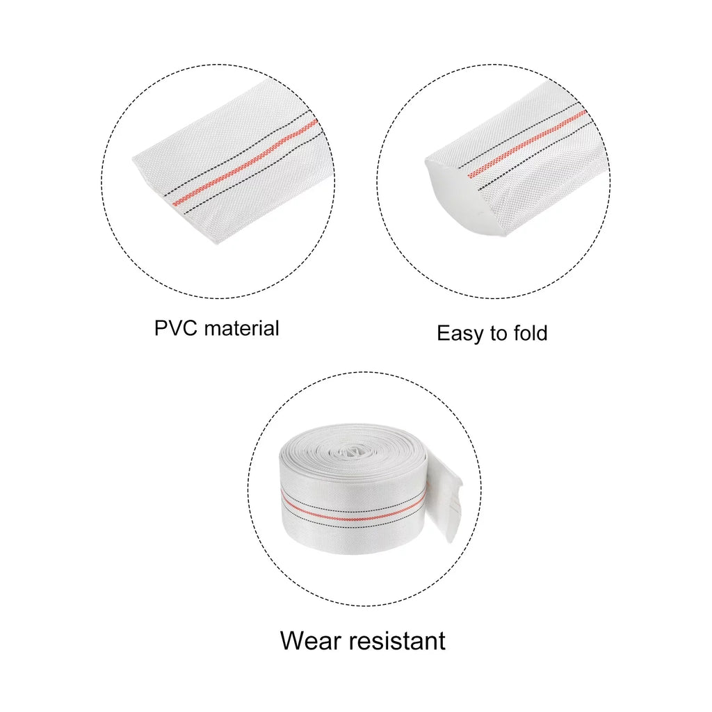 Swimming Hose Flat Lightweight Pool ID Lay 65mm Reinforced for Hose Discharge 49ft Backwash
