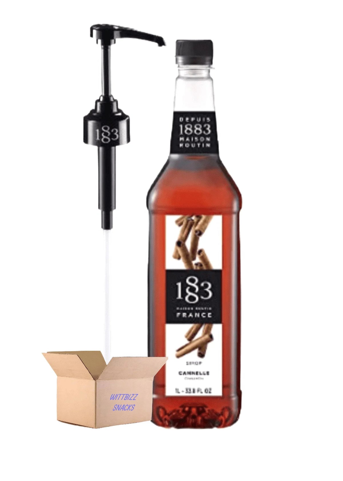 1883 Maison Bundles Routin Pump Wittbizz Snacks 1883 Cinnamon Syrup &