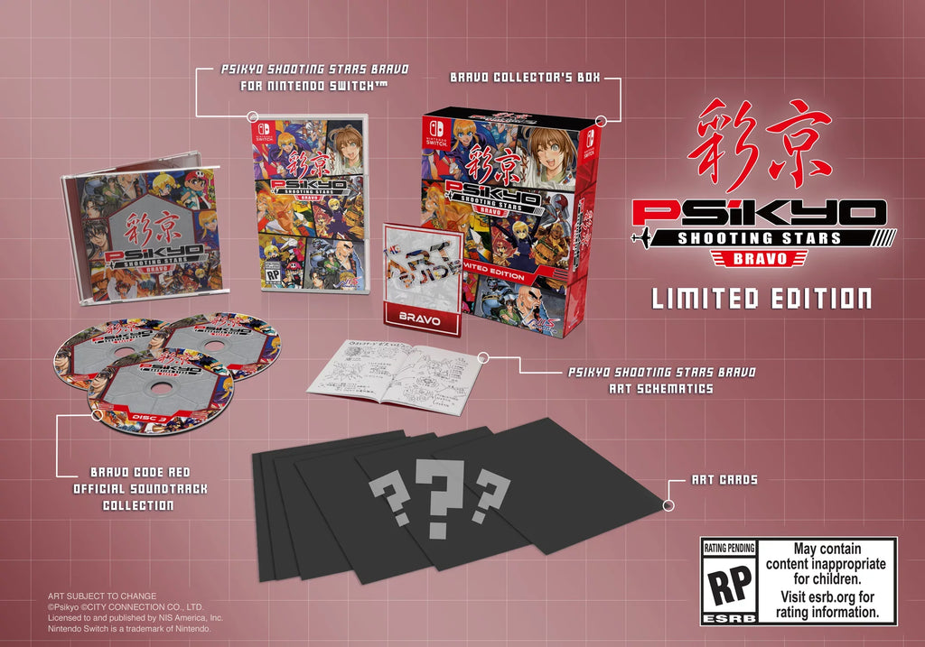 NIS 810023034681 Shooting BRAVO Switch, America, Psikyo Limited Stars Edition, Nintendo