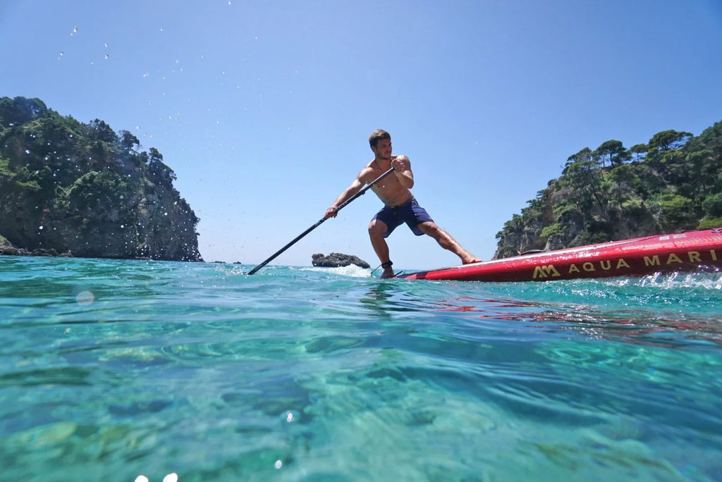 & SUP Safety ATLAS Inflatable - including Board Paddle Package, Paddle, Up 12'0" Stand Pump Harness Marina Carry Aqua Fin, - Bag,