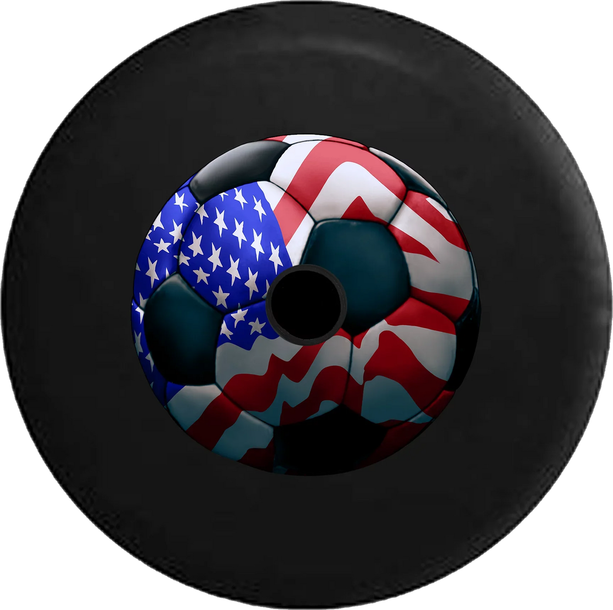2018 Backup Futbol Ball RV Tire Jeep 32 Spare Soccer Wrangler Flag American Inch JL for 2019 Cover Camera