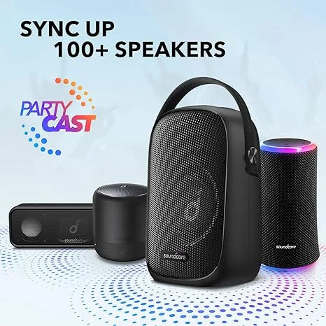 BLACK Bluetooth Trance Box Soundcore Technology Open A3396 Go Outdoor Speaker BassUp -