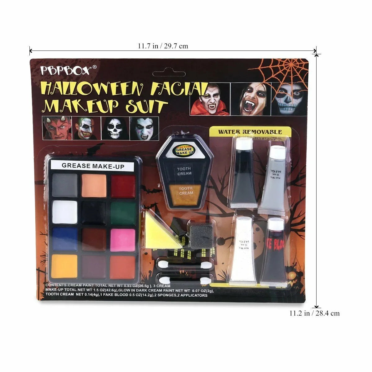 Paint Face Vampire Halloween Zombie Makeup Kit for PBPBOX