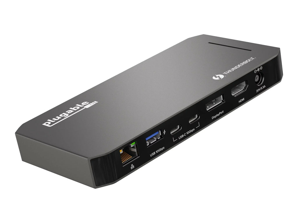 HDMI, Charging, USB-C Jack Windows - with 96W Compatible with 2x and DisplayPort Laptops, Plugable and Dock Ethernet, 40Gbps Gigabit and USB-C, Audio 3x Thunderbolt USB 3.0, Mac