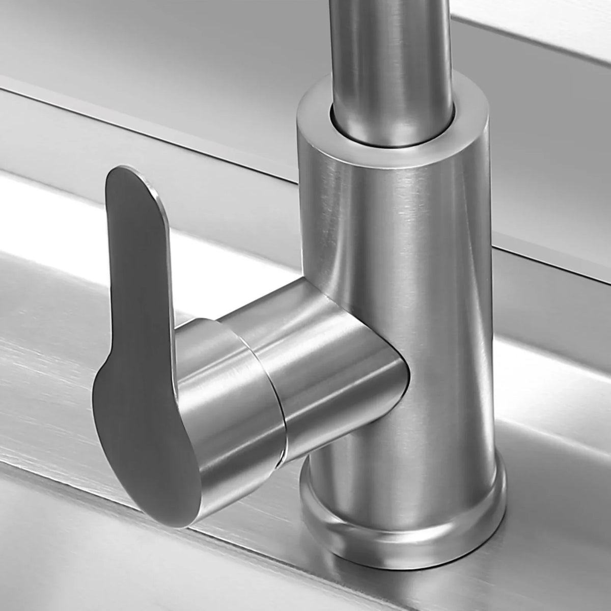 w/Catering 47" Prep Faucet Utility Pull-Out Sink, Washing Aiqidi Steel Sink Stainless Commercial & Drainpipe & Restaurant Compartment Kitchen 1 Hand Basin Freestanding Table