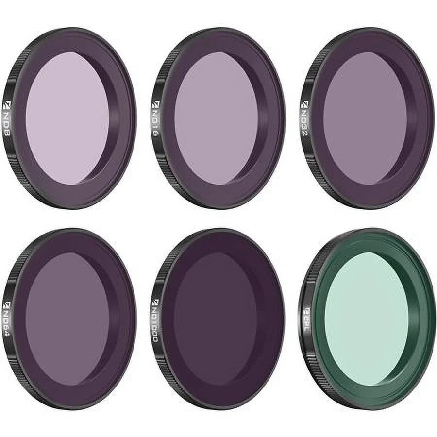 ND CPL + All Camera, for Action 6-Pack Kit Lens Day DJI 4 Osmo Filter