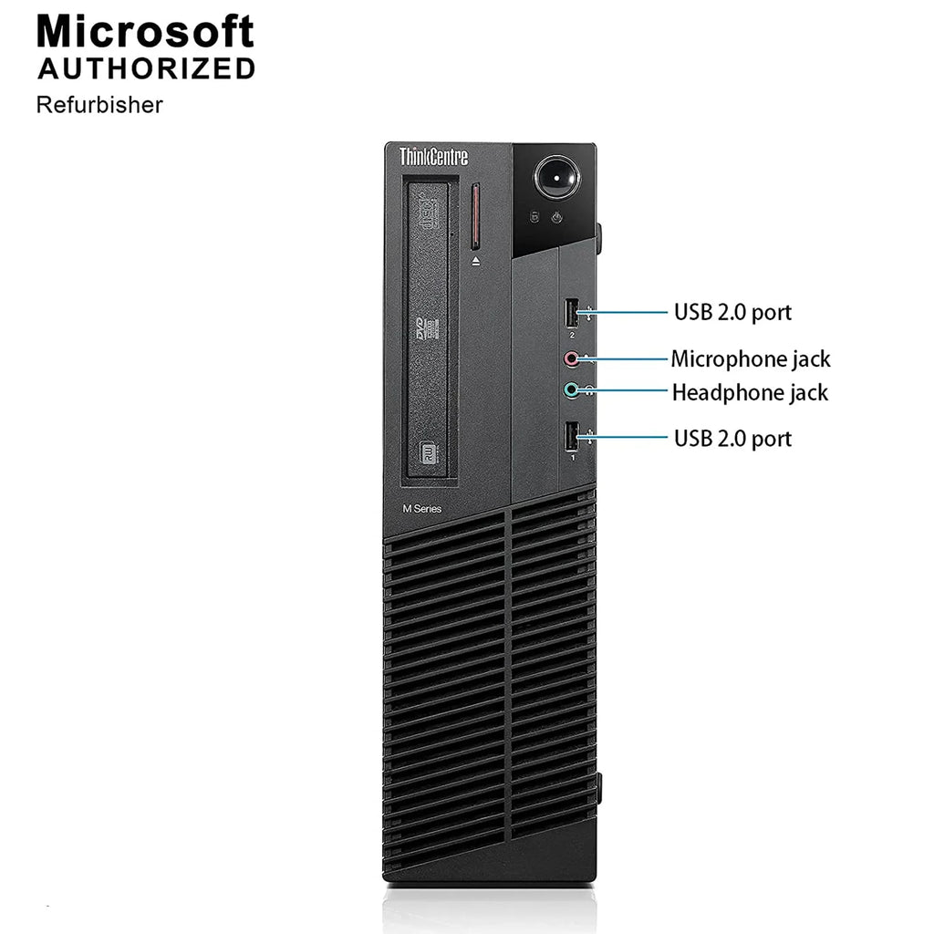 i5 Pro Computer Ram Desktop PC Core 500GB Windows 10 LENOVO HDD Wifi 8GB