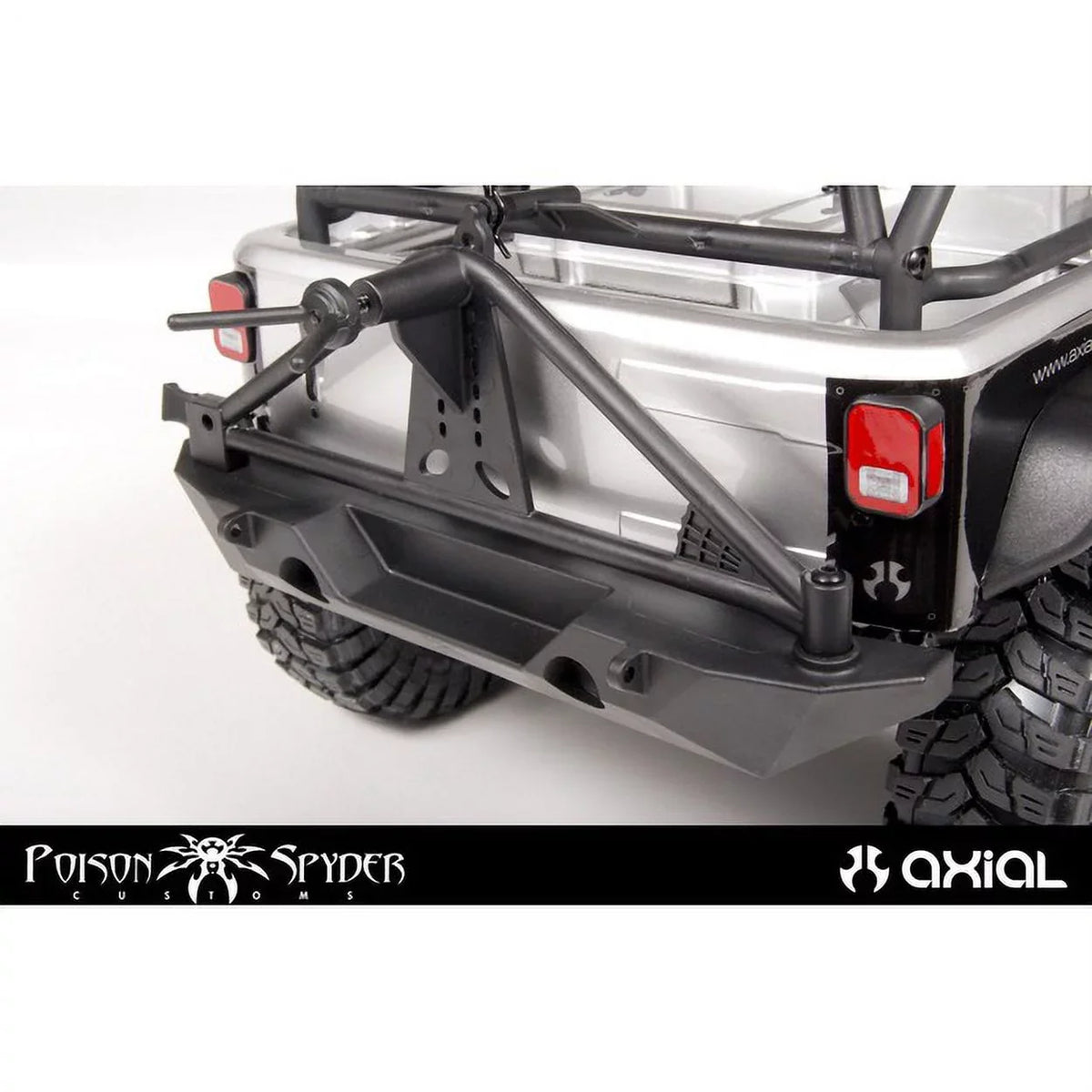 Electric Axial Option Parts Car/Truck RrBumper/TireCarrierSCX10/Poison AXIC4349 Spyder/JK AX80126
