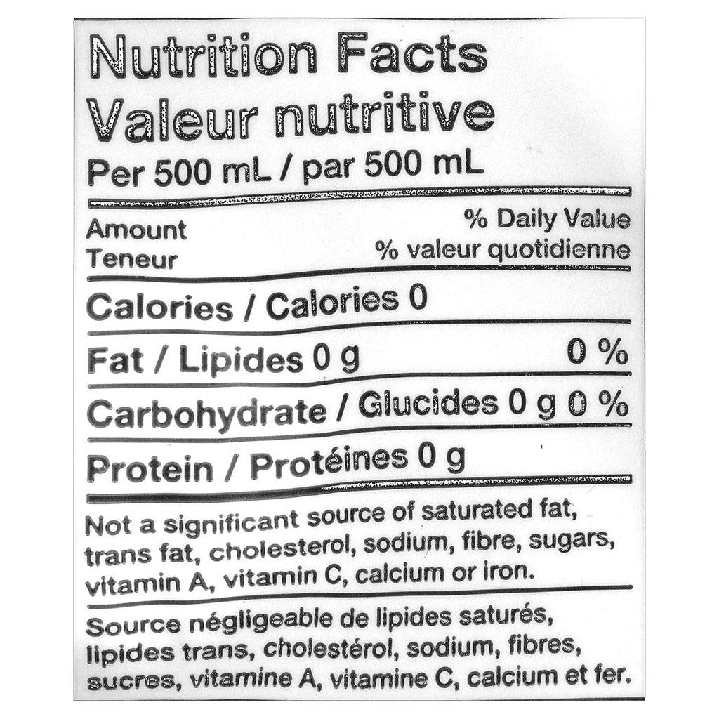 Canada} Water, from {Imported 500mL/16.9 oz Bottled Aquafina fl (24pk)