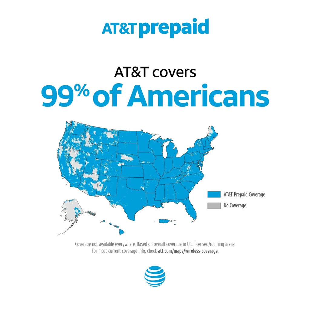Prepaid 16GB TETRA Prepaid AT&T Alcatel Smartphone,