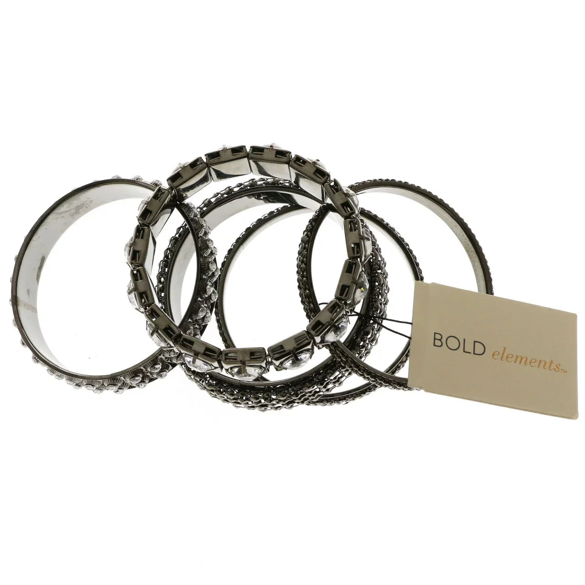 Dark-Silver Lyons Erica Set Designer Bracelet