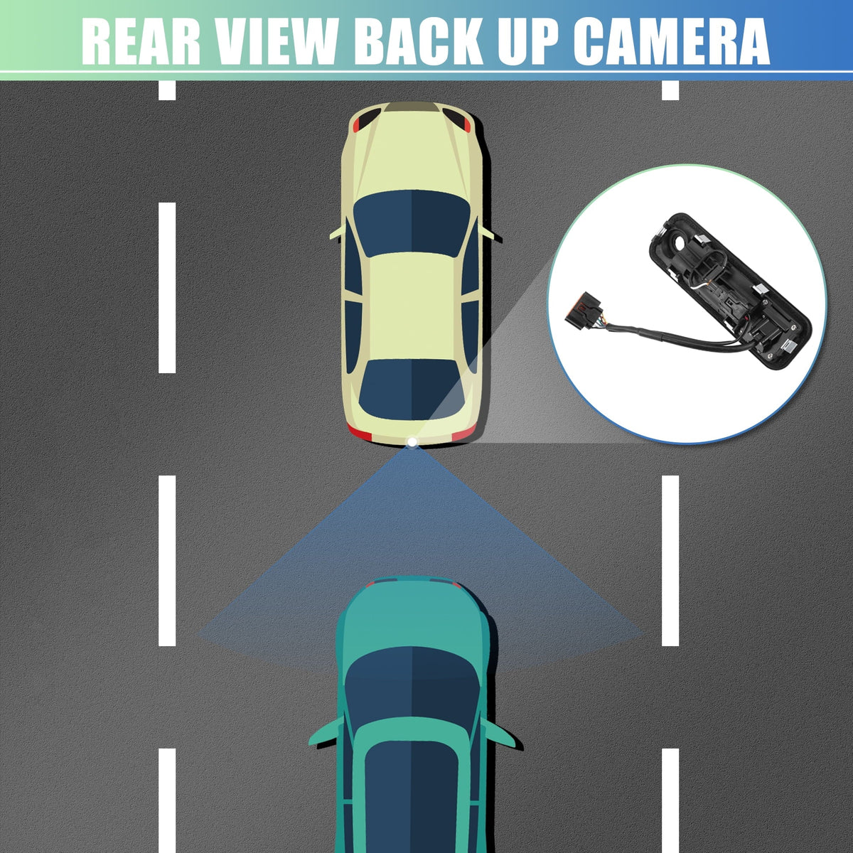 2015-2017 95760-E6201 Hyundai Metal Rear Plastic Up Sonata Back Camera Waterproof for View