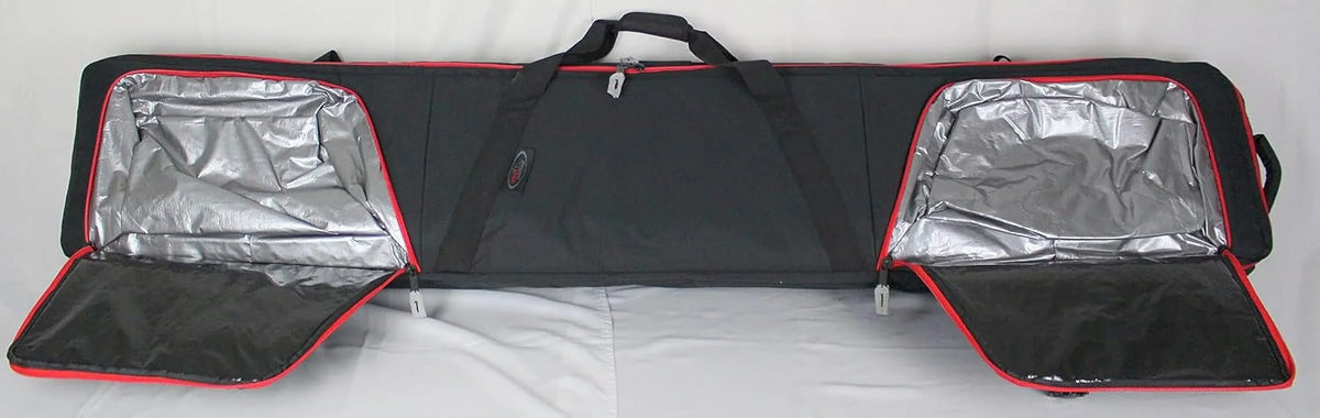 Travel, External Pockets, For Bag Oversized Load, To Air Ski Double Two Bag, Rolling Padded Wheels Boot With Easy Double Ski