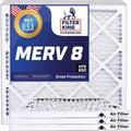 IN Actual USA | Pleated Filter Filter Furnace 4-PACK HVAC Filters x 8 MERV Size: 26.5x48.5x1a A/C King | | 48.5 26.5 Air x .75" | MADE