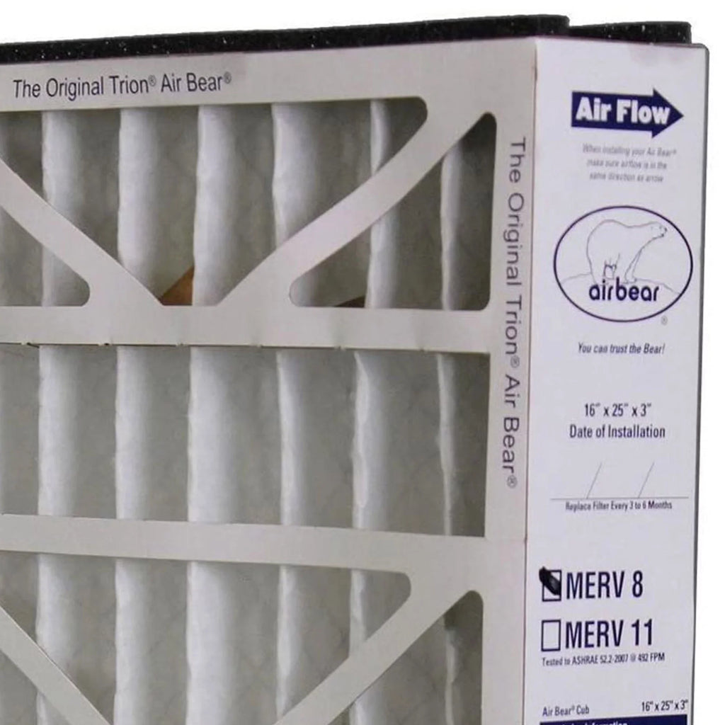 Pack) Air Bear (6 Purifier Trion Inch 16x25x3 255649-101 Filter Air 8 MERV