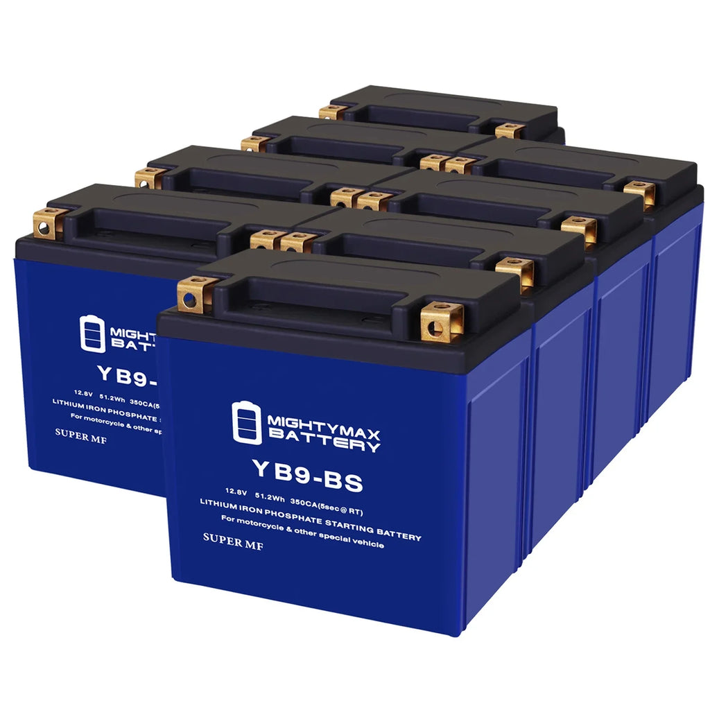 YB9-BS with E-Starter Pack Years All 125 Gilera - Compatible Lithium Replacement 8 XR2 Battery