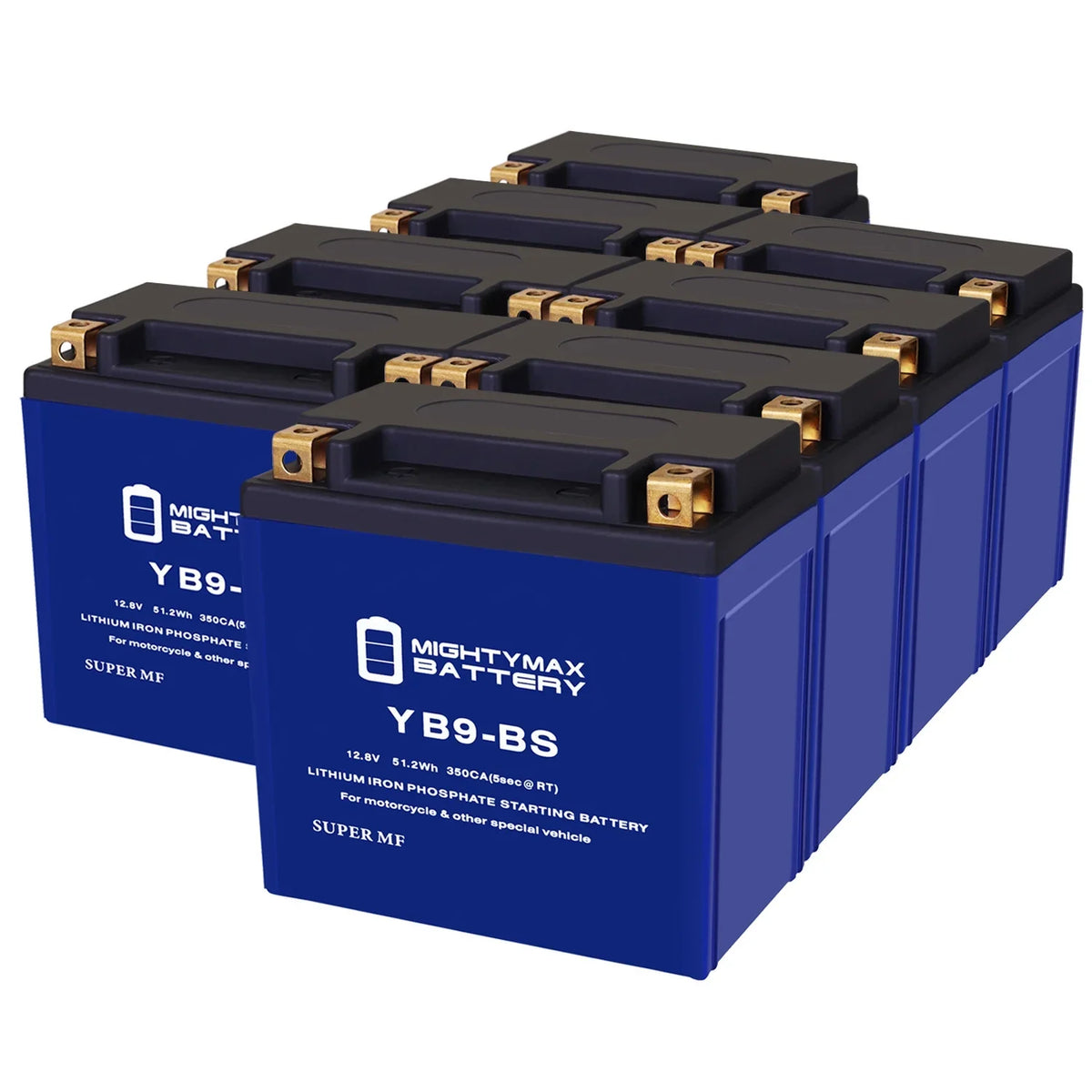 YB9-BS with E-Starter Pack Years All 125 Gilera - Compatible Lithium Replacement 8 XR2 Battery
