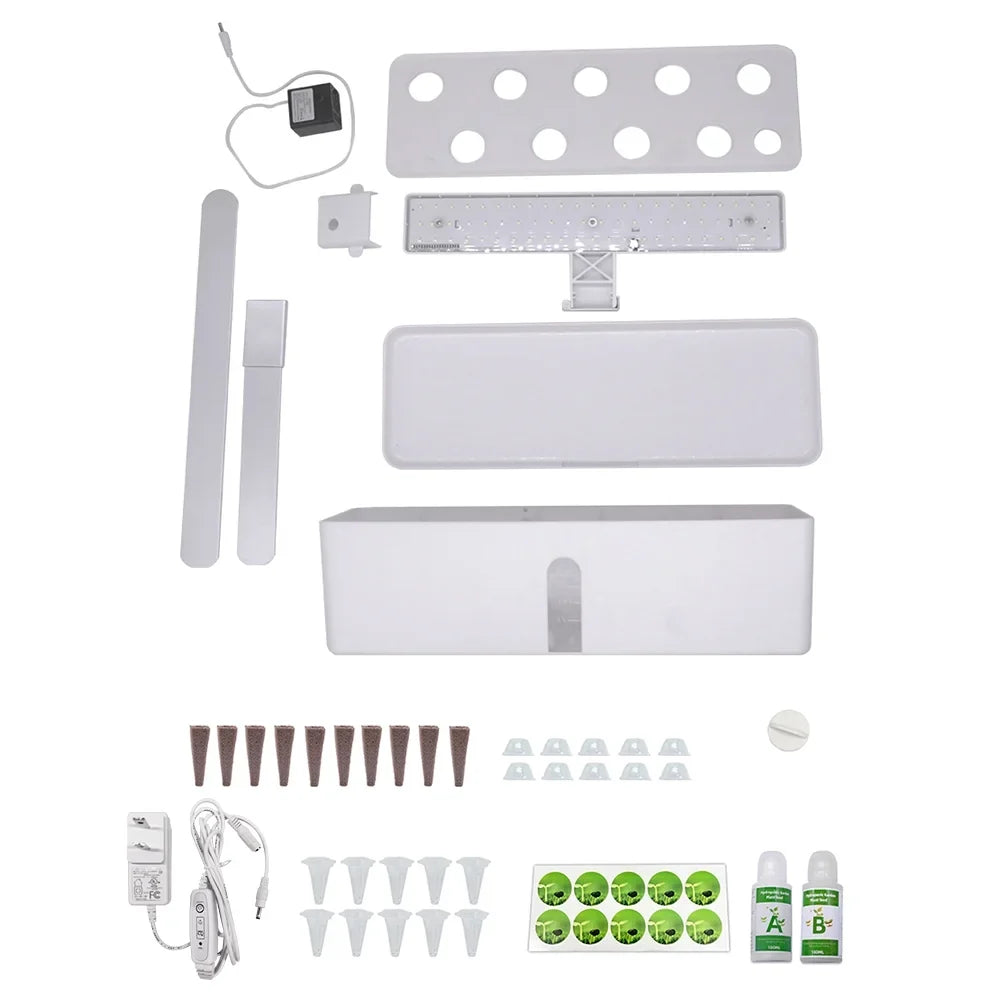 Kitchen Hydroponic Height LED Perfect and for Smart Indoor Office, with Adjustable Home, Garden – and Pinnaco Kit Timing