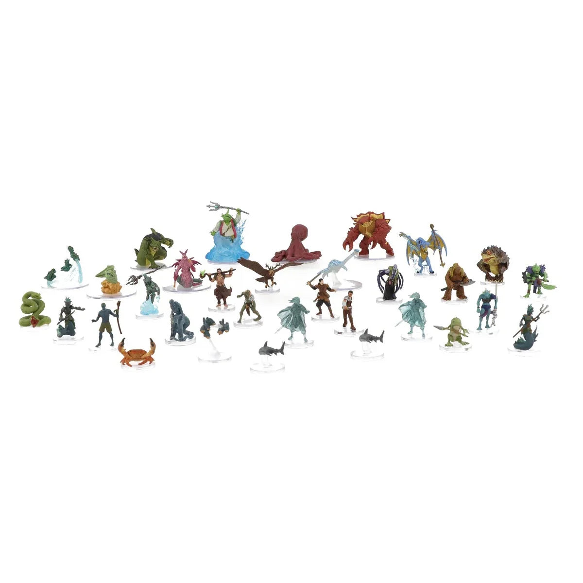 Wizkids Pack 28 Set Realms & of Dungeons - Figurine the Icons Seas Brick & of 8 Shores Booster Dragons