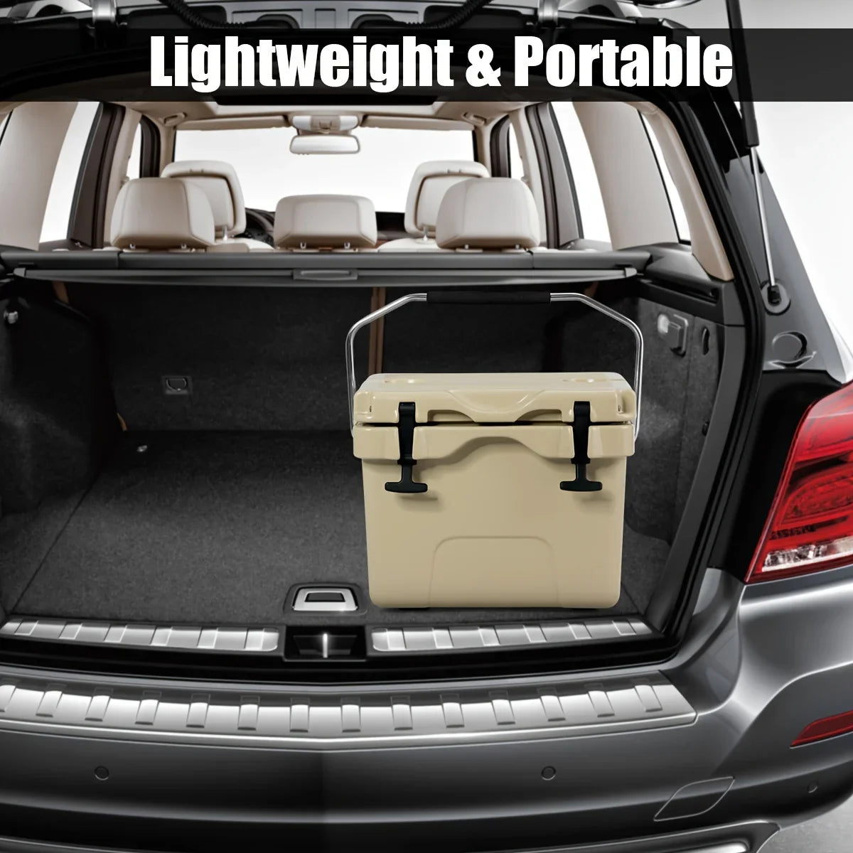 Leak-Proof Ideal for - Cooler Keeps COSTWAY & Camping Outdoor Durable 24 Chest, - Chilled Picnics Cans 16-Quart Ice