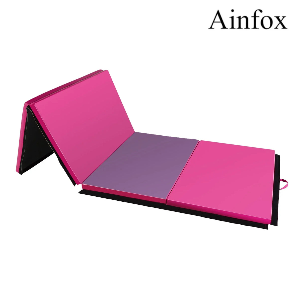 Panel Red Ainfox Yoga Exercise Home Thick Exercise Mat 4'x6'x2 Gymnastic Tumbling Pink/Rose Folding Gymnastic Fitness Training