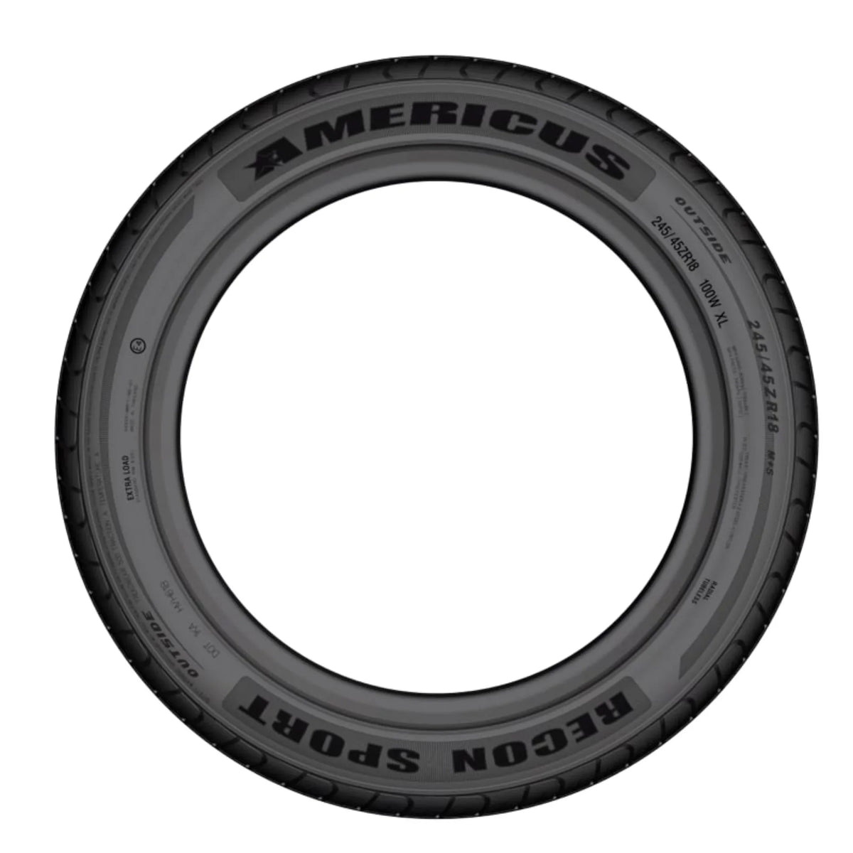 XL 245/45ZR20 103W All Tire Weather Americus Sport Recon Passenger