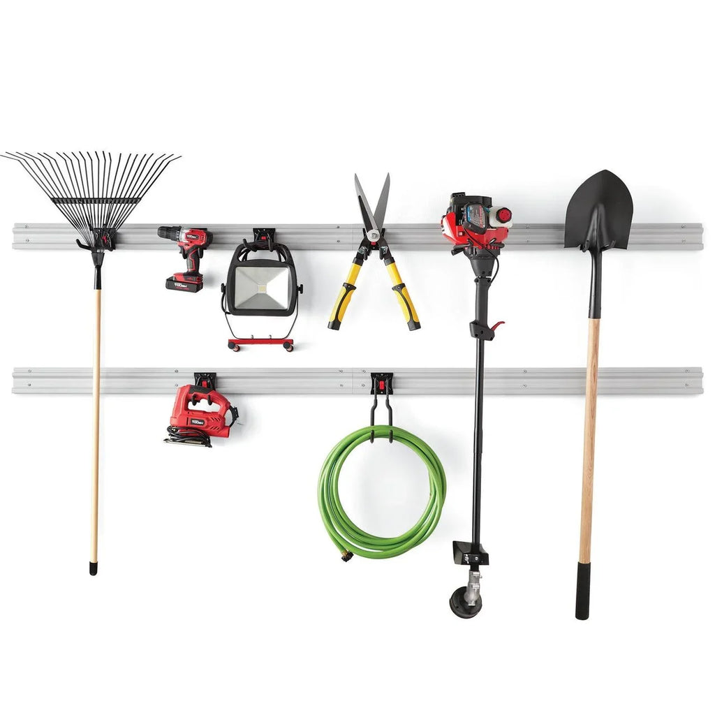 Snap Kit Quick-Release Tough Rail Garage Organizer System 12-Piece Hyper