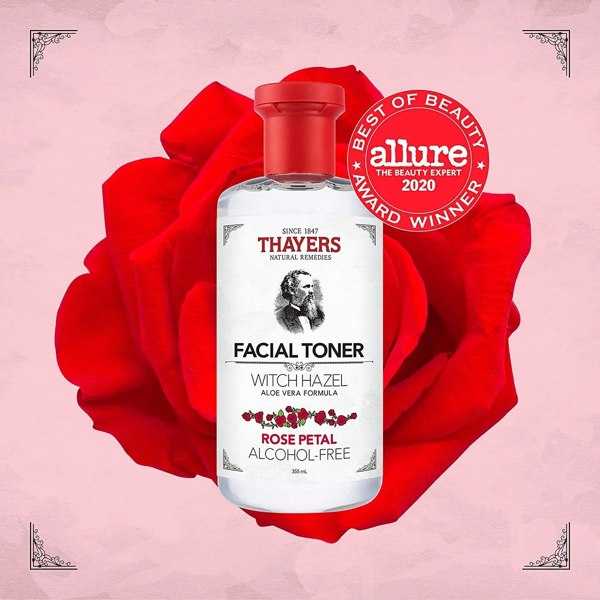 Thayers fl - Toner, Aloe 12 oz Hazel Rose Vera Witch Petal, Pack 3