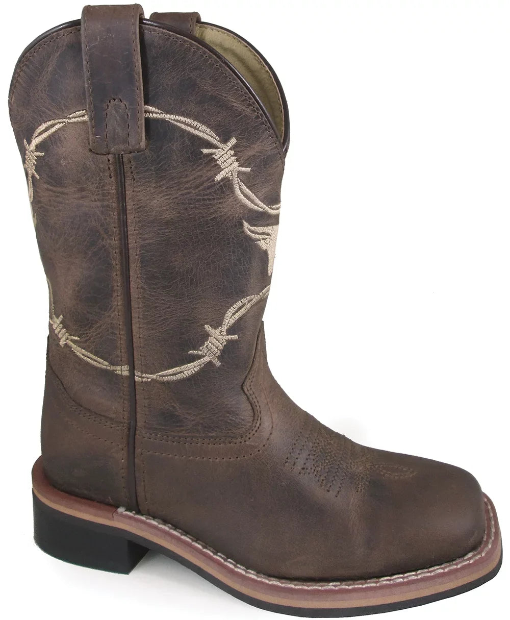 Smoky Leather Logan Mountain Western Boots Toddler