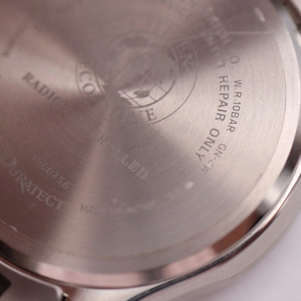 EXCEED Silver Titanium Radio Dial Citizen (Good) Eco Exceed Solar Pre-Owned H820-T023916 Drive CITIZEN Watch