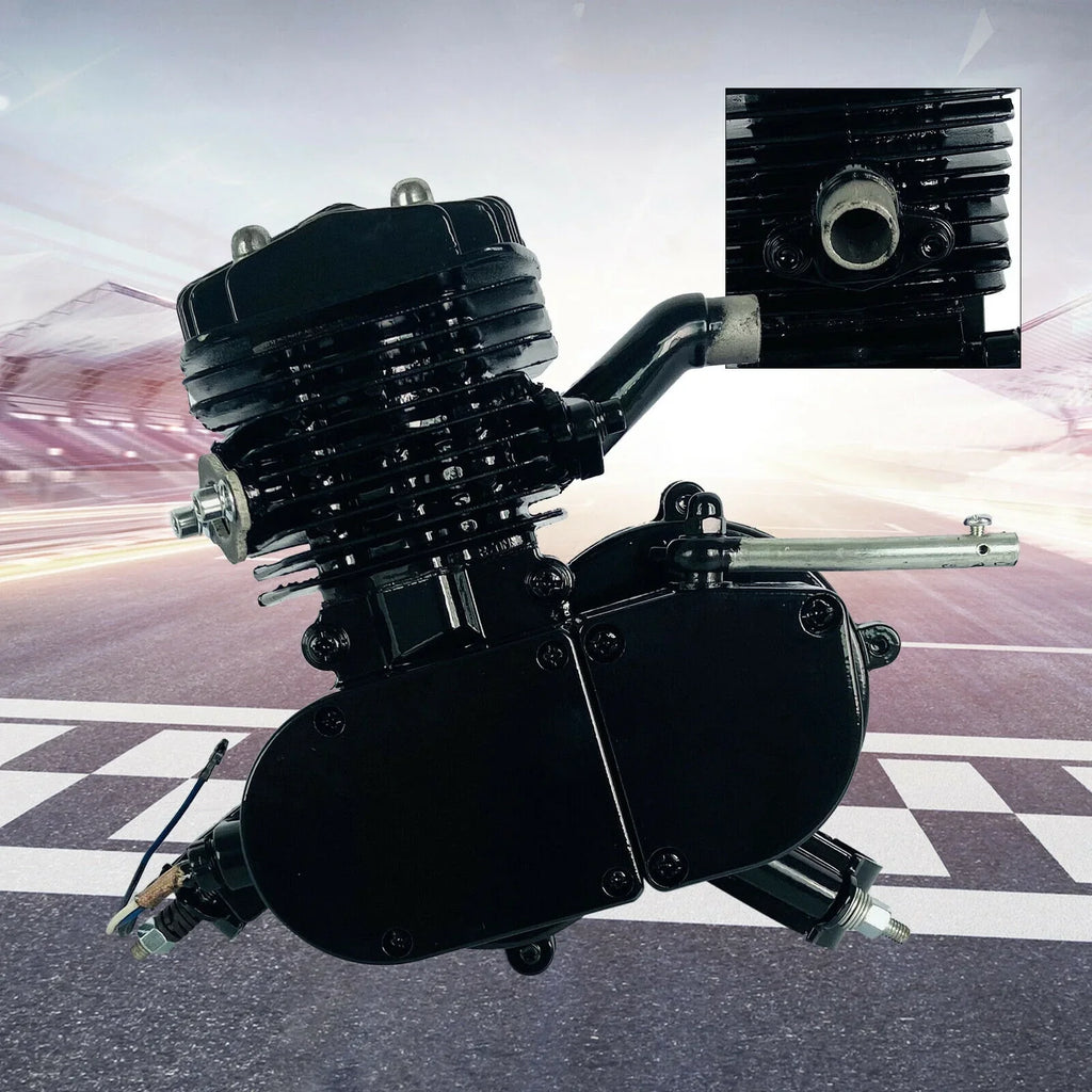 Petrol Motor 80CC Engine Single for 2.94KW 2-Stroke Start Motorized Bike Bicycle 6500r/min Cylinder Pull Engine Air-cooled Gas
