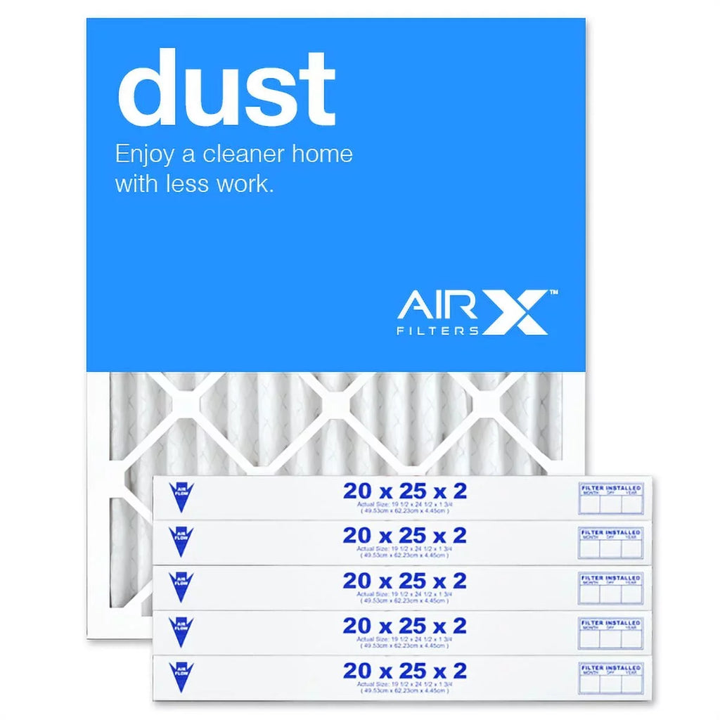 Furnace Filters Pleated Dust 20x25x2 Filter, AIRx Air 6-Pack, MERV Filter in AC the 8 USA Air Made HVAC