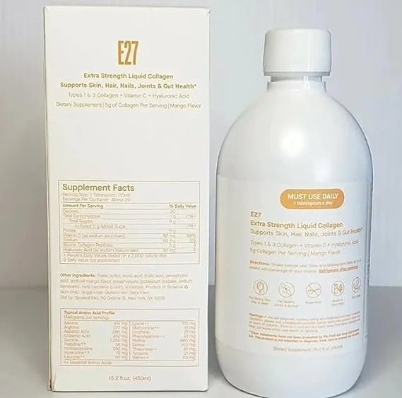 E27 Strength oz Collagen- Extra Flavor- Liquid (450 Spoiled 15.2 ml) Child Mango