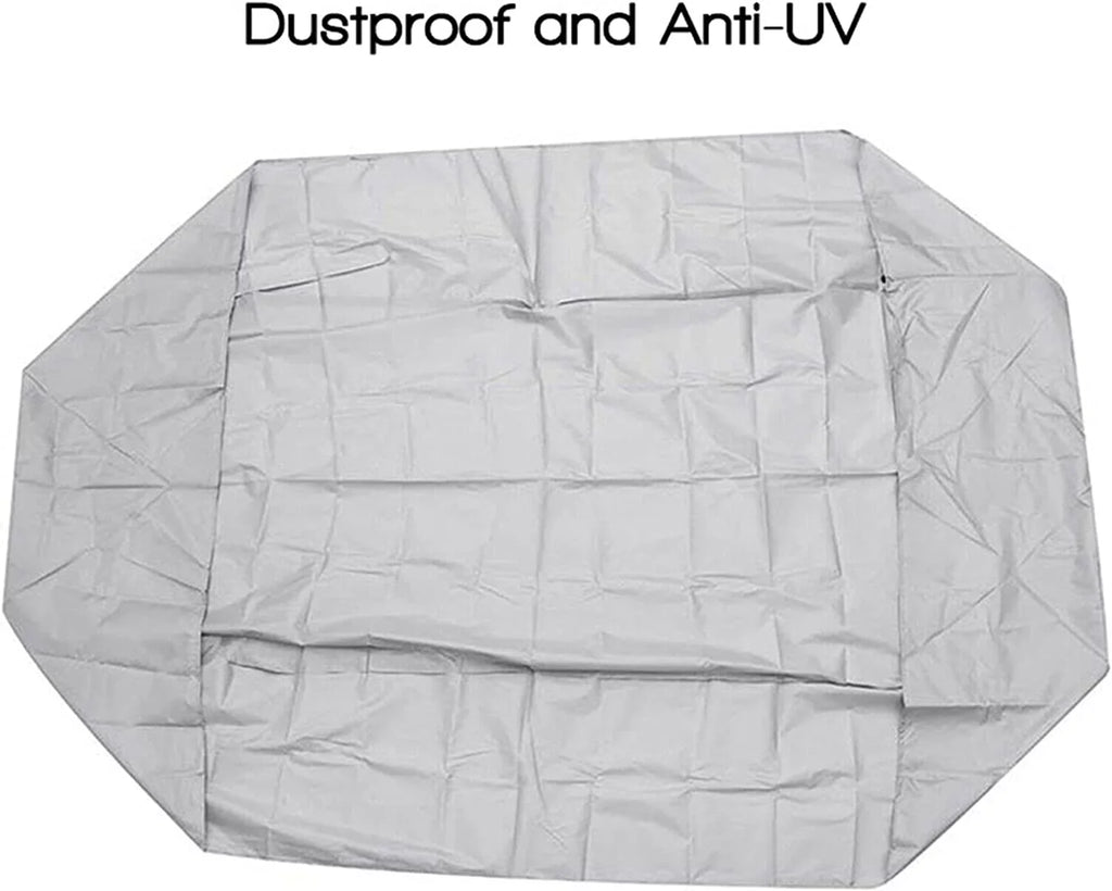 Cover Durable Inflatable Boat Grey Silver Dinghy Dustproof Boat Waterproof Cover