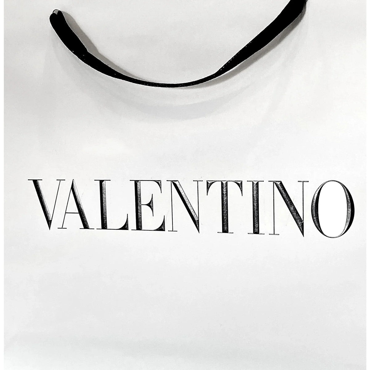 Packaging Bag Gift Designer Shopping Paper Logo White Large Valentino