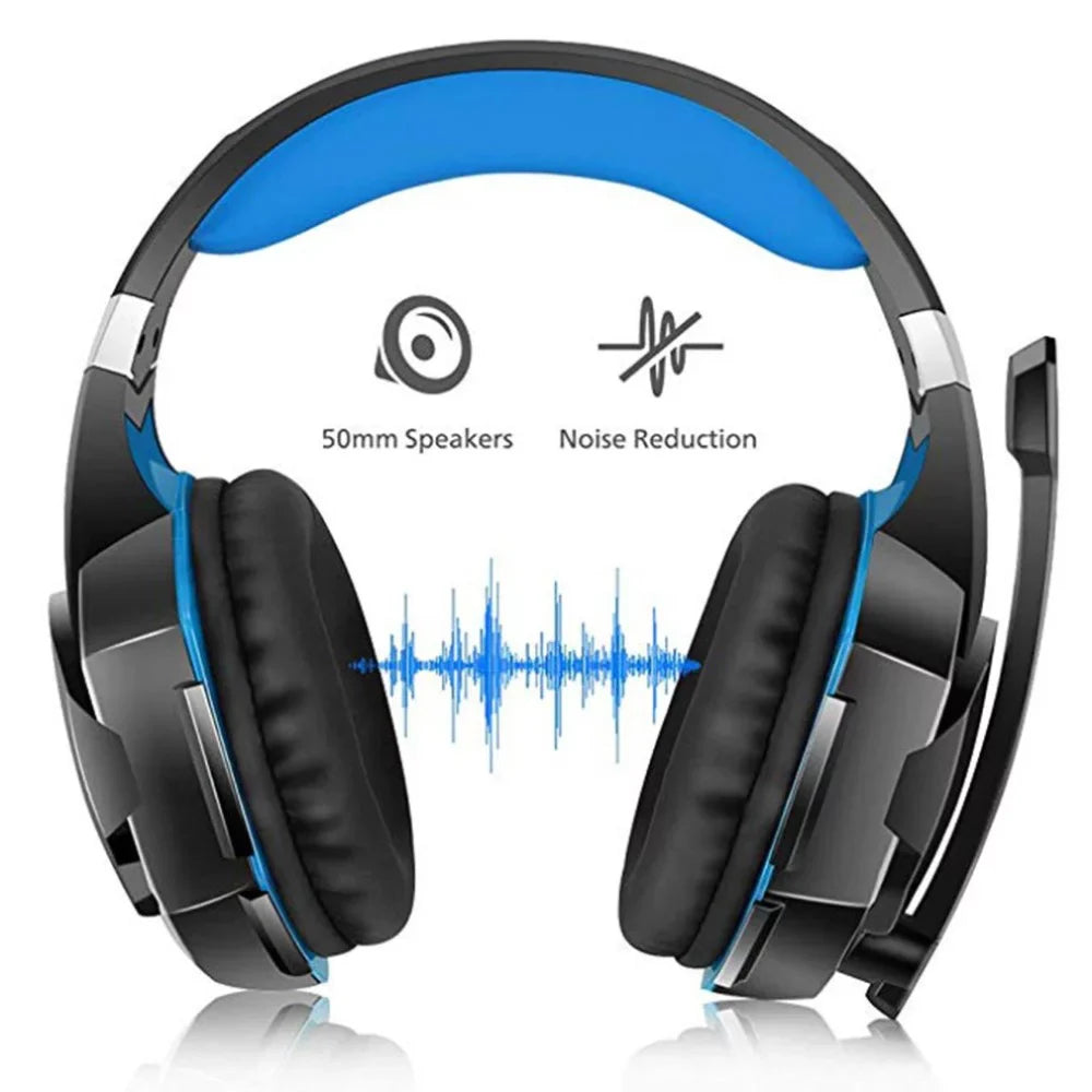 Cable Adapter Noise G2000 Gaming Reduction Headset PC with EACH EACH Laptop KOTION Audio Smartphone 3.5mm KOTION for