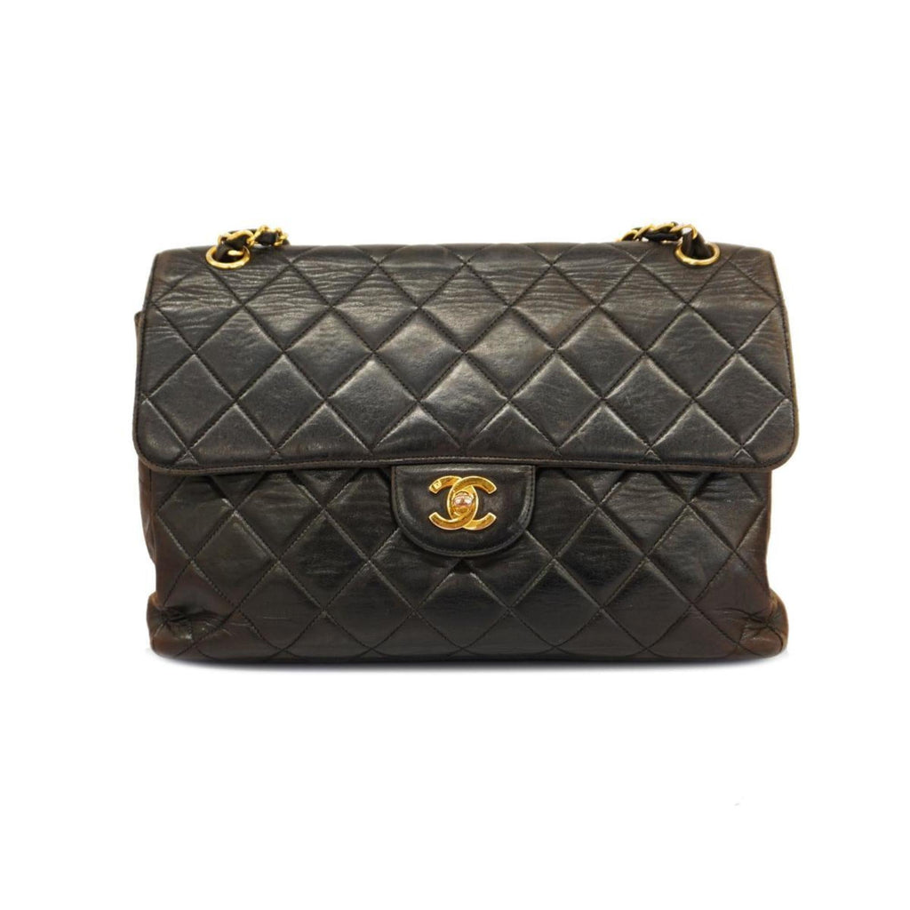 Pre-Owned Double Bag Face Women's Lambskin Chain (Good) Matelasse Shoulder Chanel W