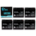 UB12180 18Ah, Pack EAGLE CF12V18 18000mAh, SLA) Battery BATTERIES Lead AGM, Terminal, - Universal 5x Sealed Compatible (12V, T4 Replacement - Battery PICHER Acid
