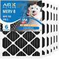 & FPR MERV MPR 12x30x1 Furnace 8 12x30x1 HVAC Carbon Comparable AIR. Made USA Eliminator Filter to Filters 6 5 Pack FILTERS Air WICKED AIRX Odor AC Filter 700 CLEAN by Premium