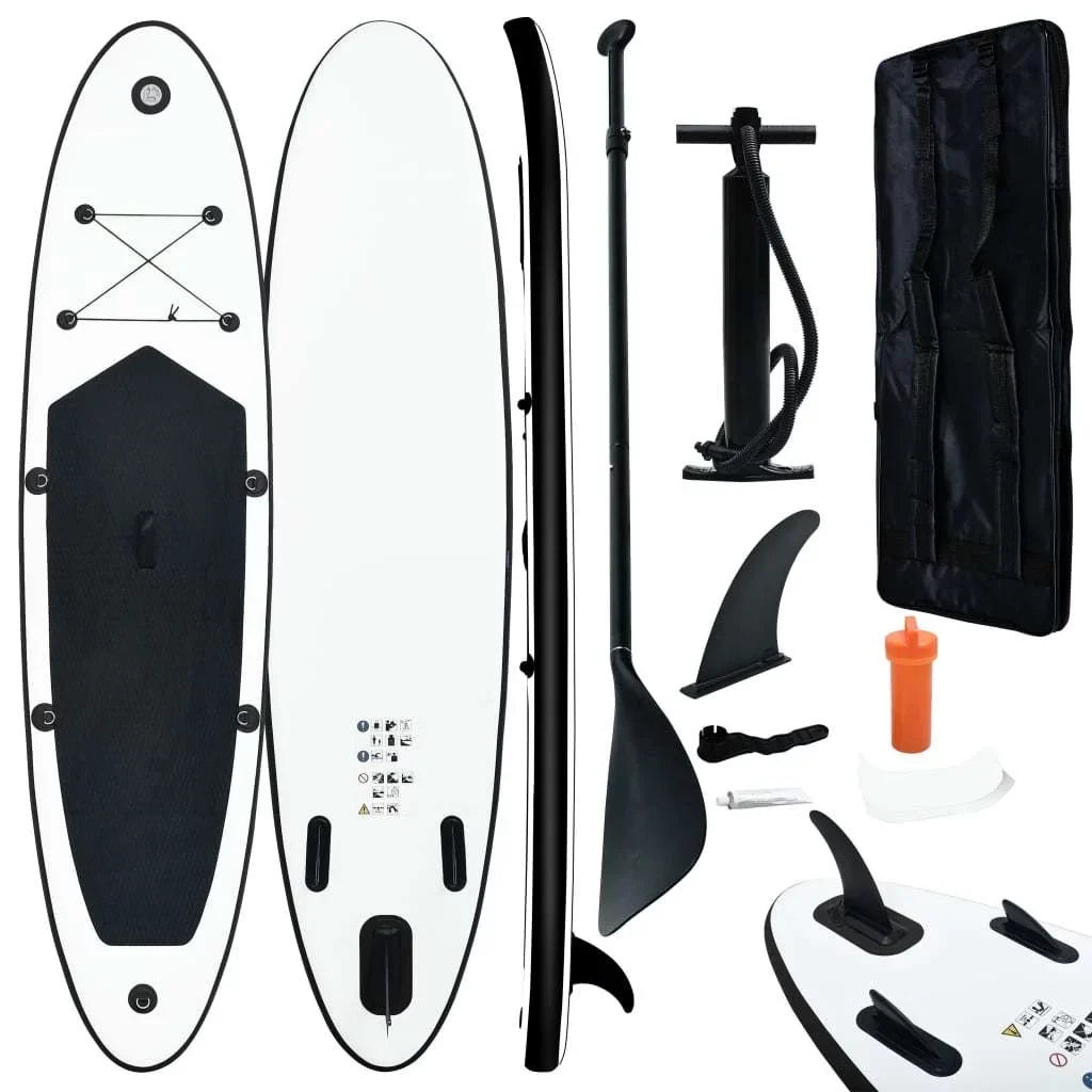 Paddle White in Perfect Inflatable Set Up Companion Stand Sleek Board and