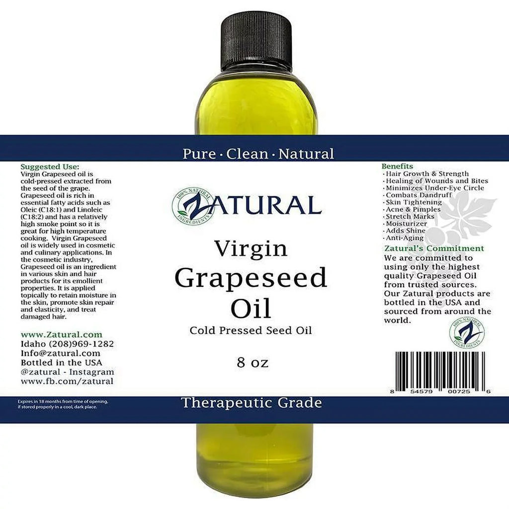 100% Grape Pure Virgin, Seed GrapeSeed Undiluted, Oil Ounce Pressed, Oil-Cold Gallon)) (1 (128