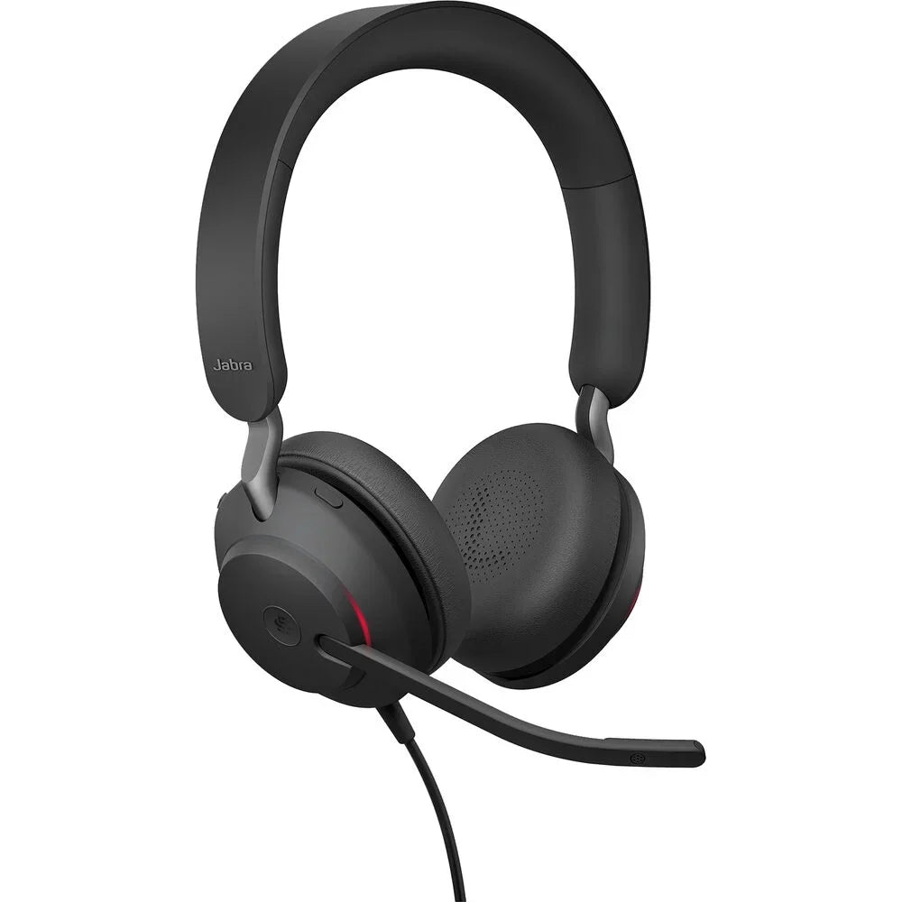 40 Passive Wired All-Day Jabra UC and for Music, USB-C, Enhanced - Evolve2 Stereo, (Open Cancelling Calls USB-C with - UC-Optimized Box) Headset Comfort, Noise Headphones, Headphones, Telework