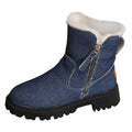 In Winter For Winter Insulation Booties And New Shoes Shoes Snow Length Cotton Women Boots for Mid Women Integrated Plush Winter Ankle Boots And Leather Snow Thick