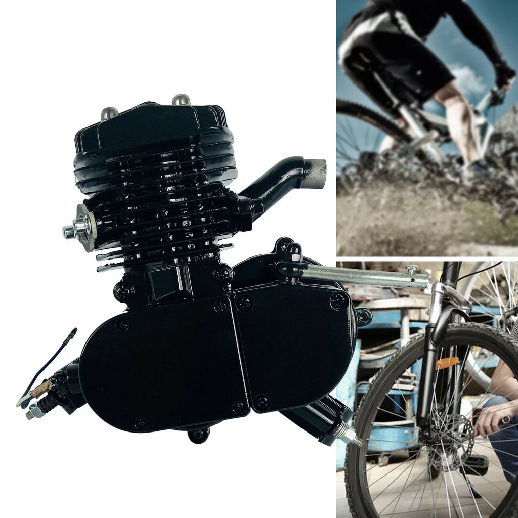 Petrol Motor 80CC Engine Single for 2.94KW 2-Stroke Start Motorized Bike Bicycle 6500r/min Cylinder Pull Engine Air-cooled Gas