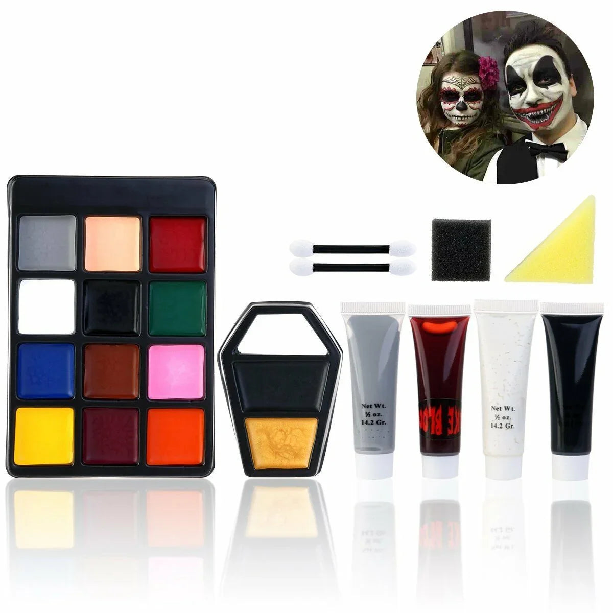 Paint Face Vampire Halloween Zombie Makeup Kit for PBPBOX