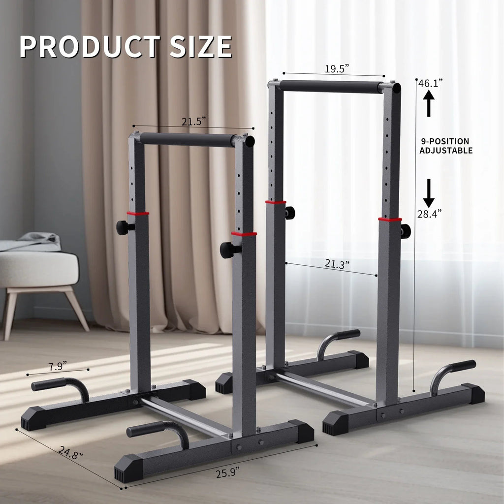 Station 1200lbs Dip Heave Adjustable, for Fitness,Functional ZHICHI Workout Set, Dip Level Bars Duty 9 Z Full Body Parallettes Station Bar
