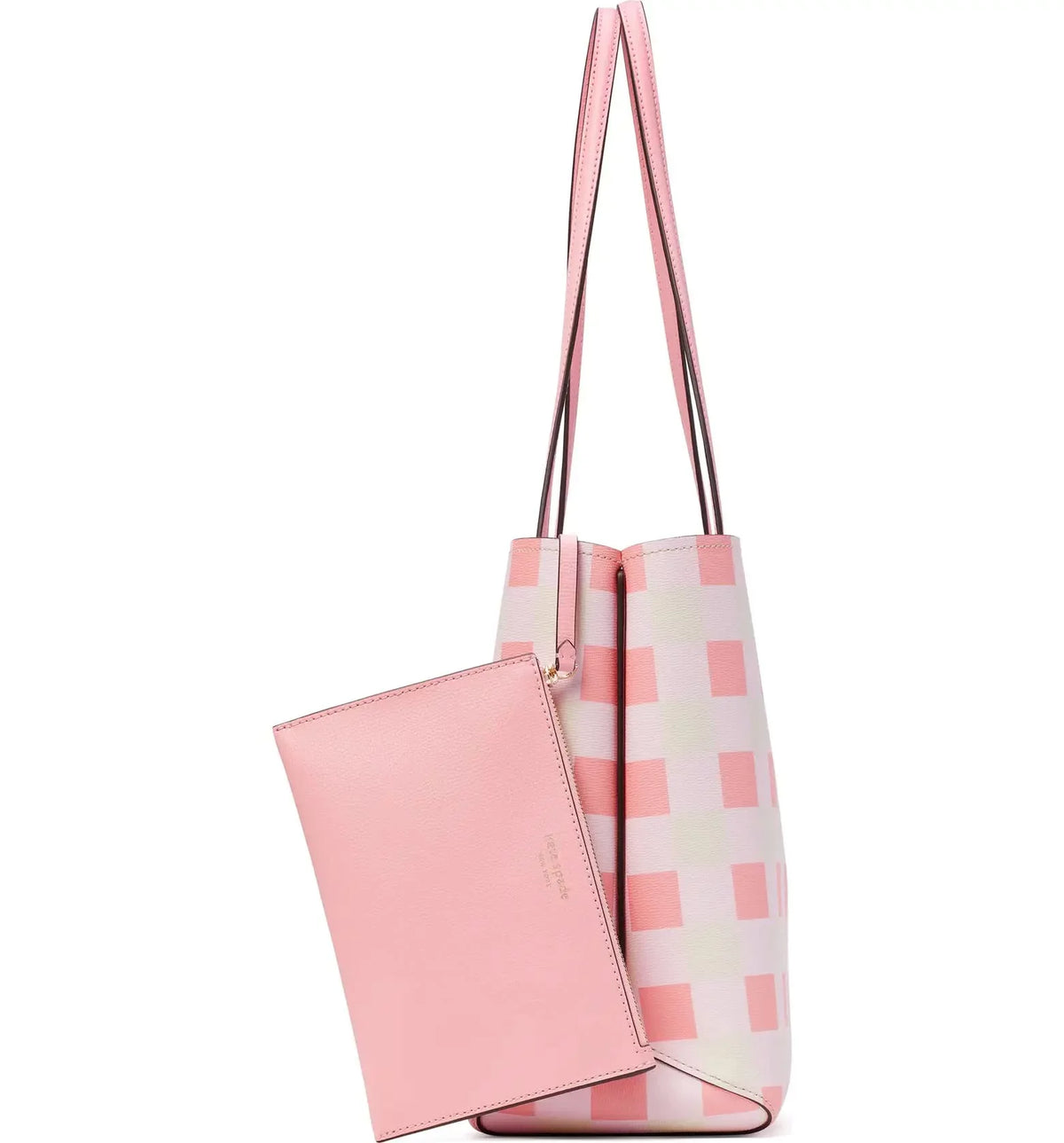 Soda Large New Kate York Spade Grapefruit Tote, Gingham All Day