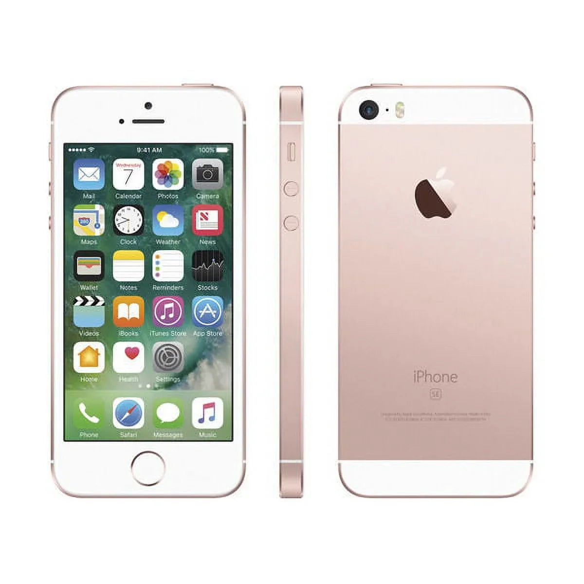 iOS Gold/White) Unlocked Gold Gold Apple SE Silver iPhone Rose Smartphone GSM (Refurbished) Restored 16GB (Rose