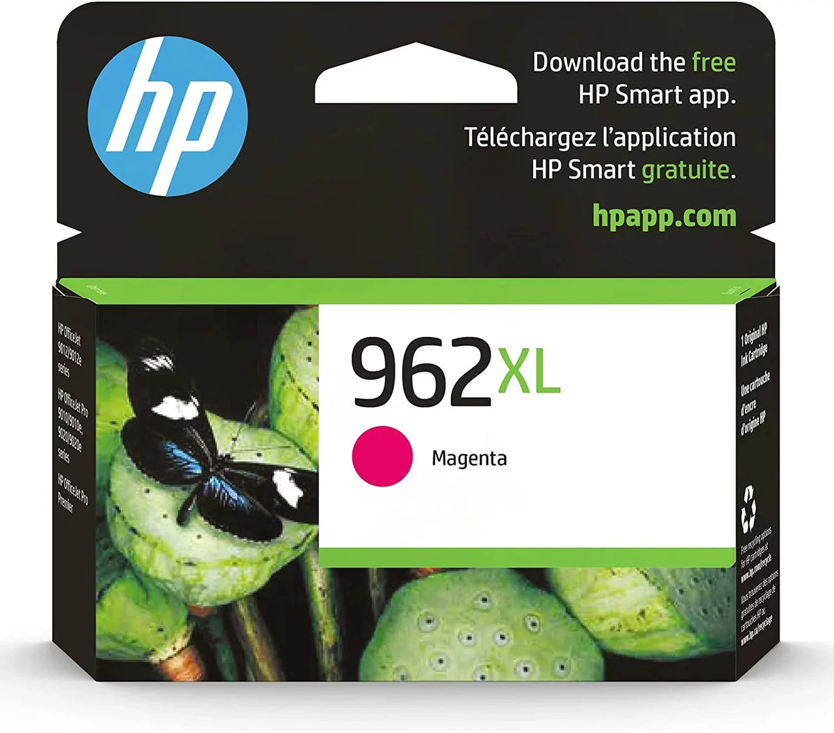 (962XL Original 1 HP Combination 3JA01AN, color 962XL color 3JA02AN) 962 962XL HP each Yellow) Cyan, (3JA00AN, 962XL Magenta,